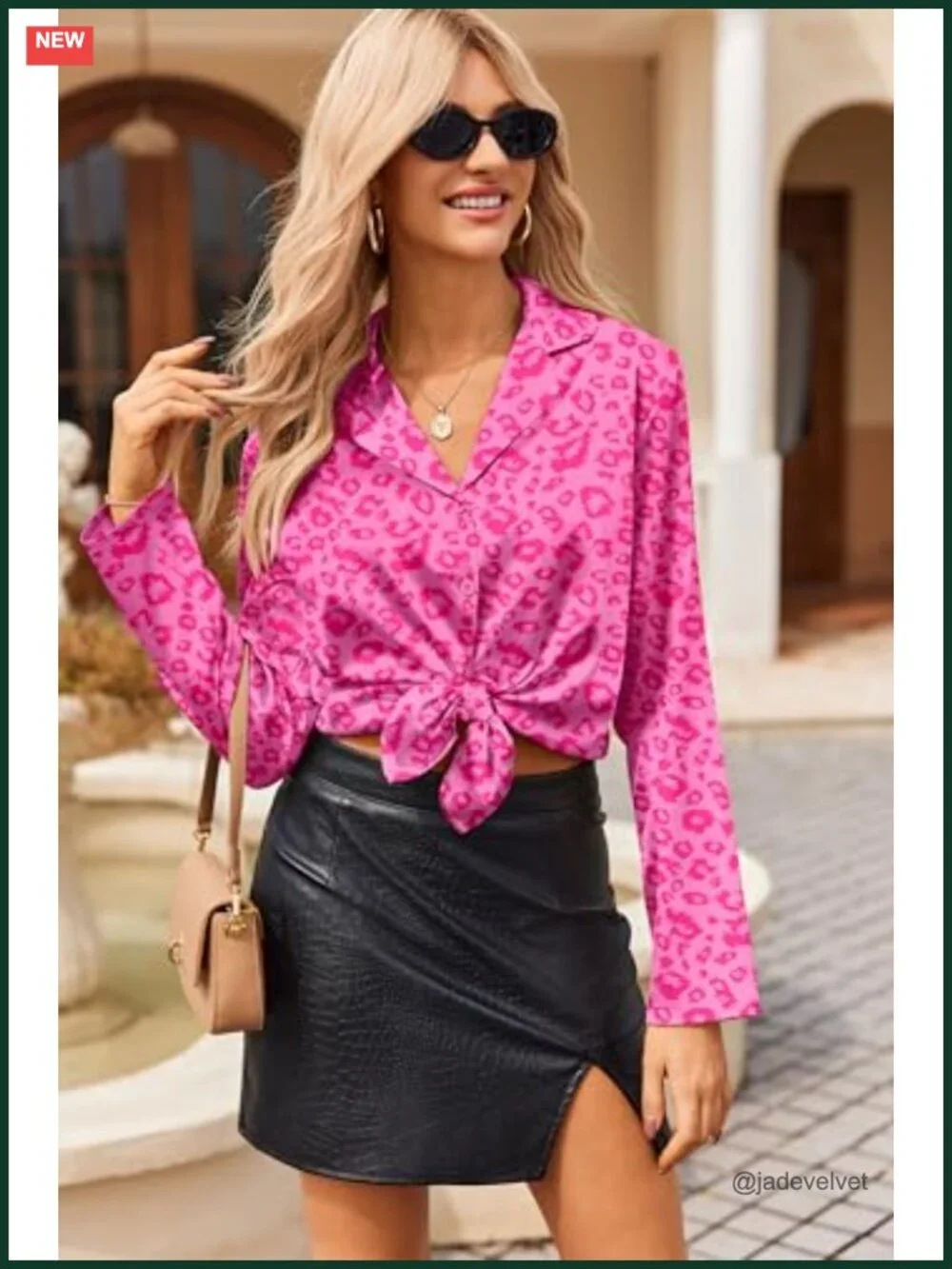 Satin Pajama Set Long Sleeve Top and Shorts Button Down Sleepwear